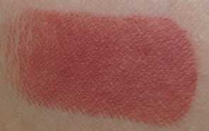 Swatch of MACs Taupe lipstick
